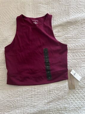 Banana Republic Women's Berry High-Neck Cropped Tank